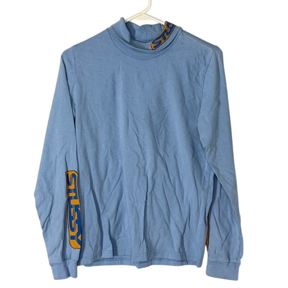 Y2K Stussy Blue‎ Turtle Neck Blue Size XS